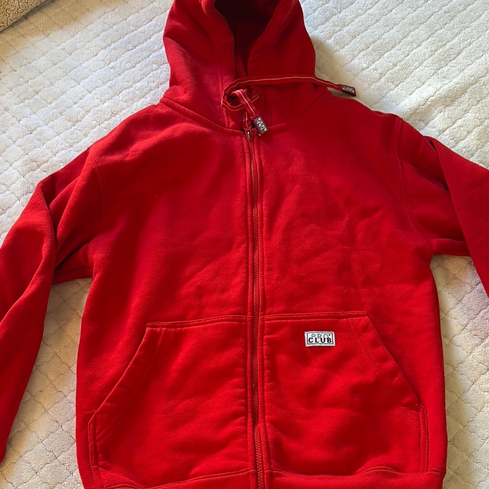 Red Kids Jacket by pro club